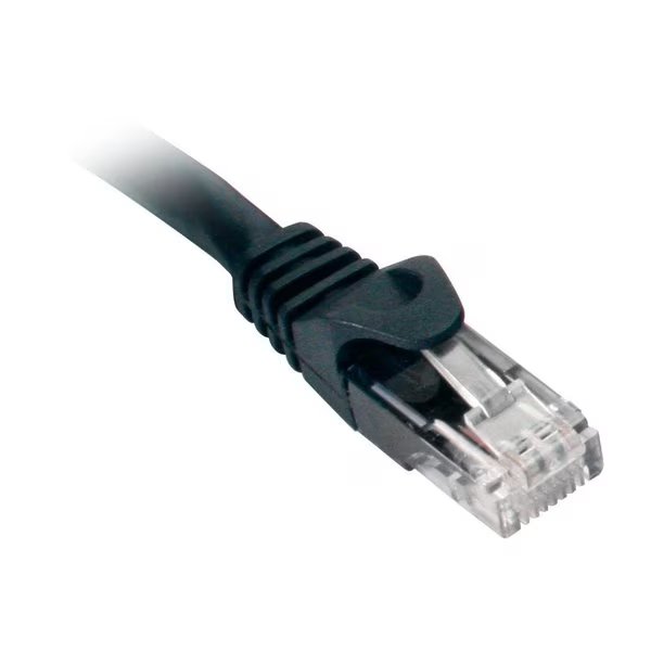 Cat6 Utp 550Mhz Snagless Molded Patch Cord - 7 Ft, Black, Quest Technology International, Mfr#: NPC-6107